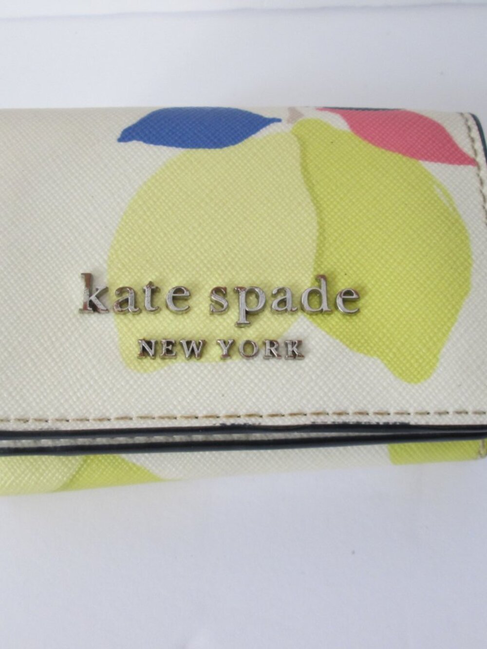 Kate Spade New York Cameron Lemon Zest Triple Fold Micro Wallet